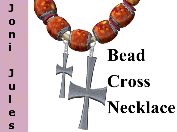 Bead Cross Necklace