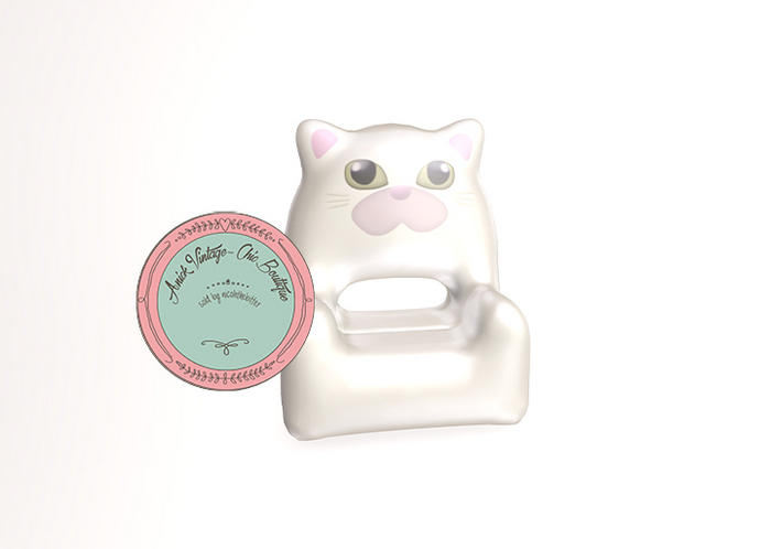 [HD]Inflatable chair -(3:cat-white)