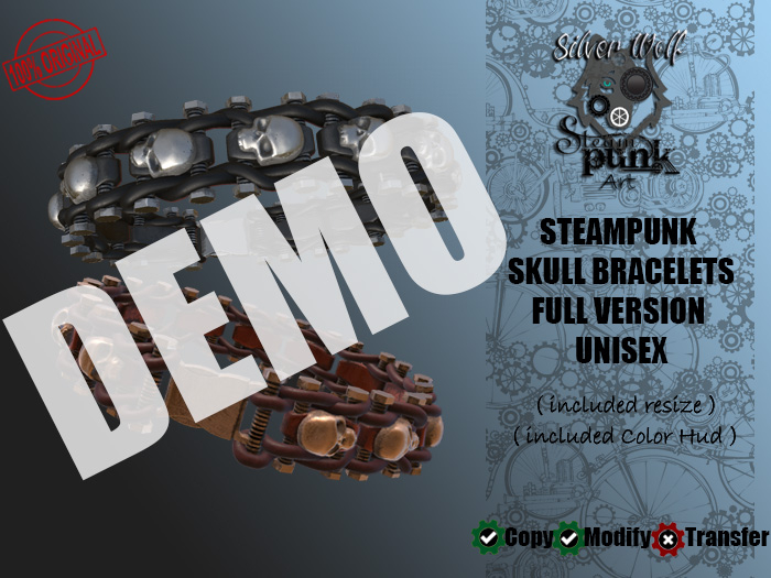 SW - Steampunk Skulls Bracelets Unisex Full Version (Box) DEMO