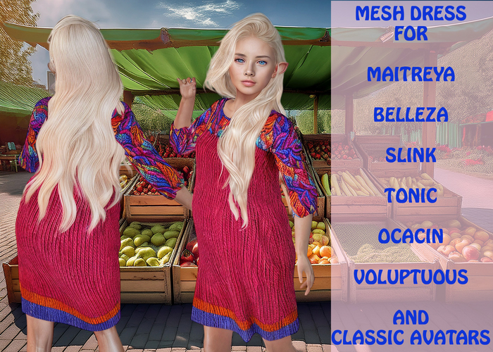 *Heart* -  Knited Dress in Boho Style 2