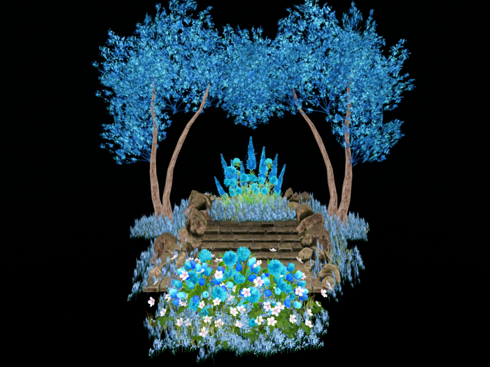 MC Garden Stone Steps Set Turquoise