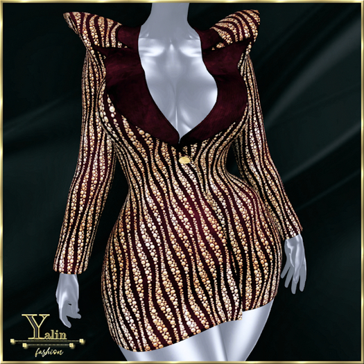 Yalin Fashion KALIA Rivets Red