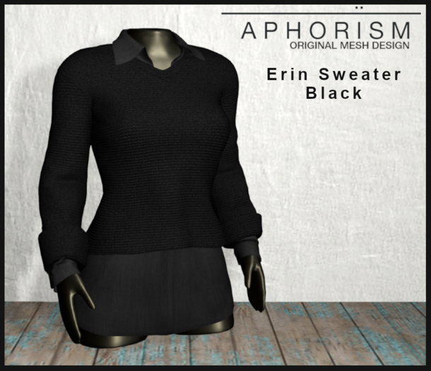 !APHORISM! - Erin Sweater Black