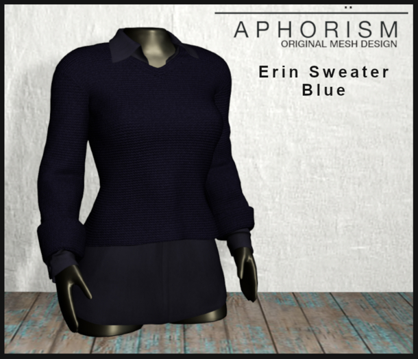 !APHORISM! - Erin Sweater Blue