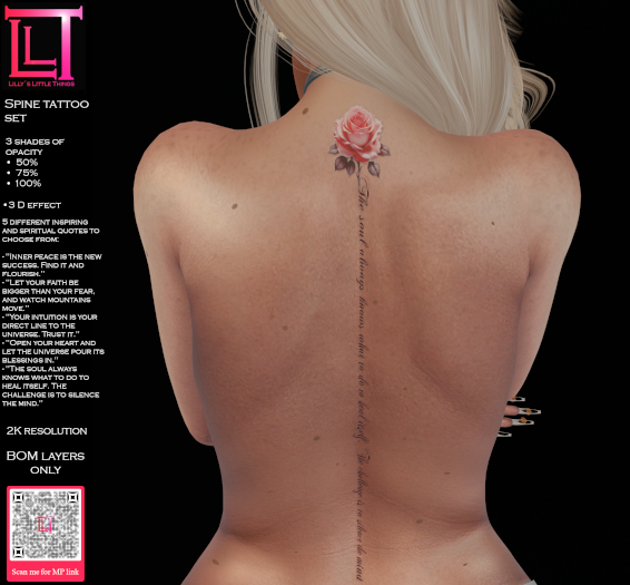 Spine tattoo set *LLT*