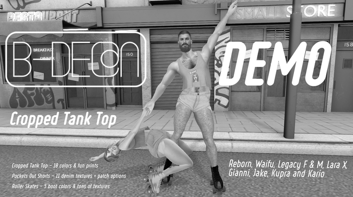 B-DE@N-Cropped Tank top-DEMO