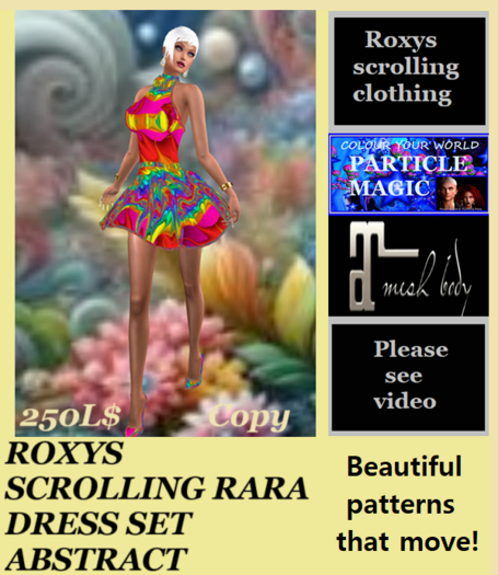 ROXYS SCROLLING RARA DRESS SET ABSTRACT