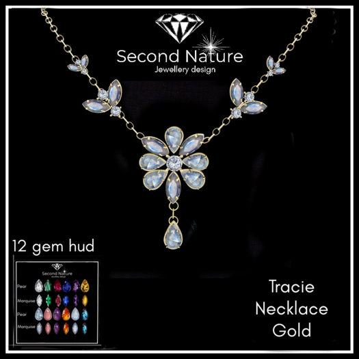 SNJ Tracie Necklace Gold Tex Change ADD!
