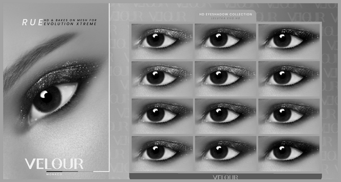 VELOUR "RUE" EYESHADOW DEMO