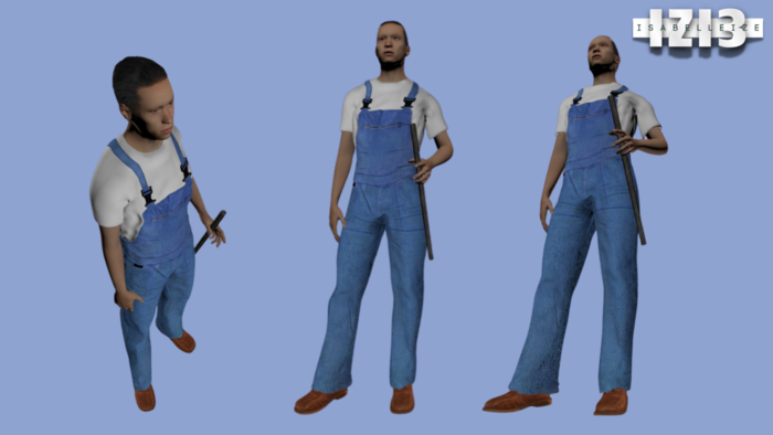 Avatar Body - Man at Work (Mesh, Copy/Modify, 3 Impact)