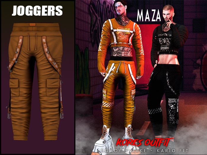 MAZA // KORES JOGGERS // ORANGE