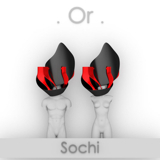 . Or . Sochi black & red