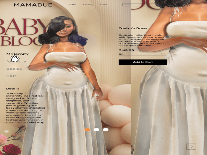 MAMADUE - Tanika's Dress FTPCK (wear to open)