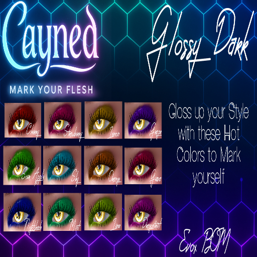 Cayned Glossy Darks BOM