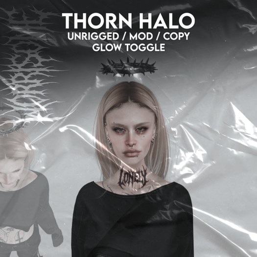 ⁘ Thorn Halo – Spiked Crown (Modifiable)