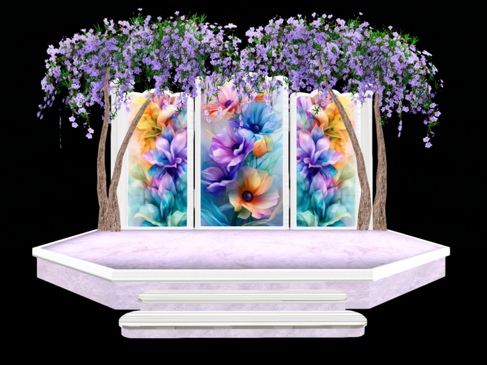 MC Floral Springtime DJ Stage Lilac