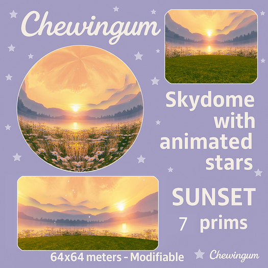 Chewingum SKYDOME ANIMATED STARS-sunset 7-BOX