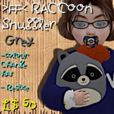 >FF< Raccoon Toy - Grey (Add Me!)
