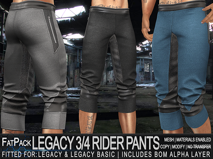 FATPACK - ZED 6x Legacy 3/4 Rider Pants - Male - COPY MOD