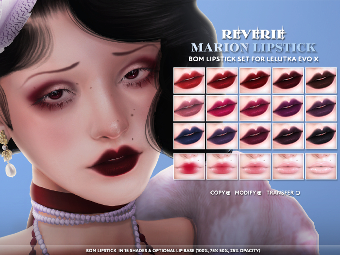 [REVERIE] Marion Lipstick [BOM\EvoX]