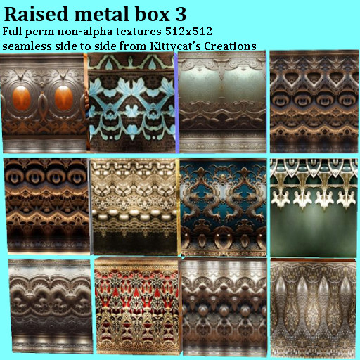 Raised metal 3 box