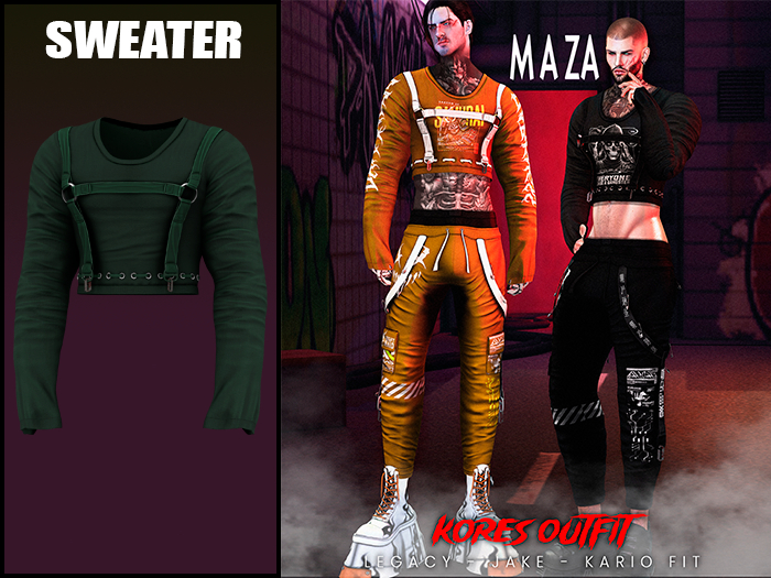 MAZA // KORES SWEATER // OLIVE