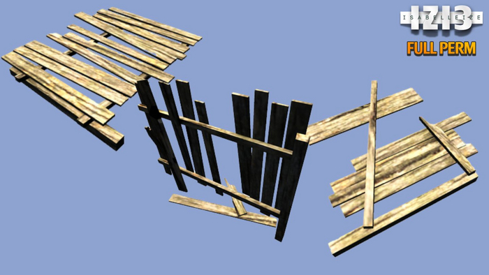 Mesh Broken Boards - 3 Set Full Perm