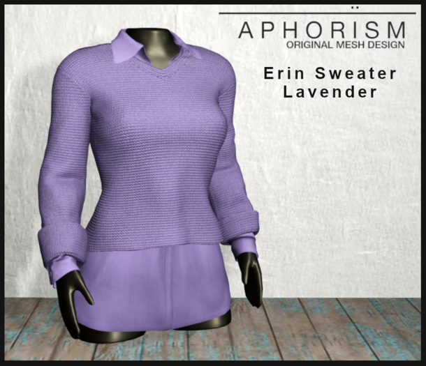 !APHORISM! - Erin Sweater Lavender