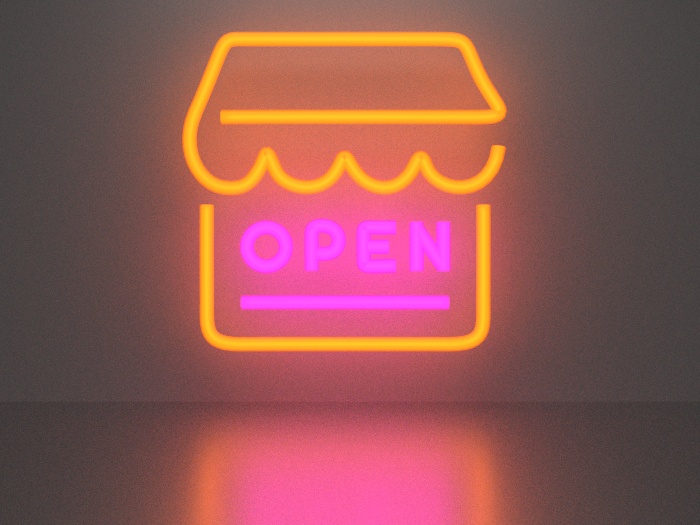 Open 14 neon sign Full Permission