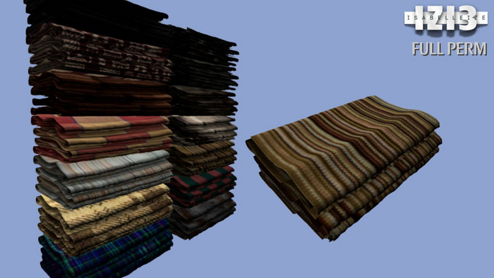 Mesh Blanket (Folded) - Full Perm (14 Textures)