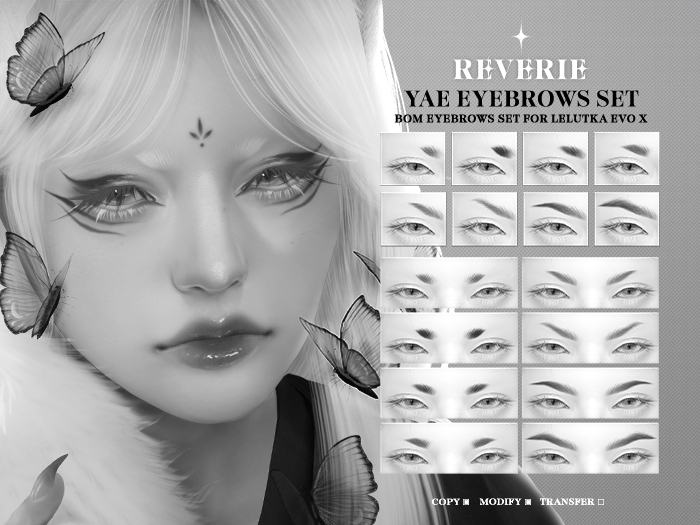 [REVERIE] Yae Eyebrows Set DEMO