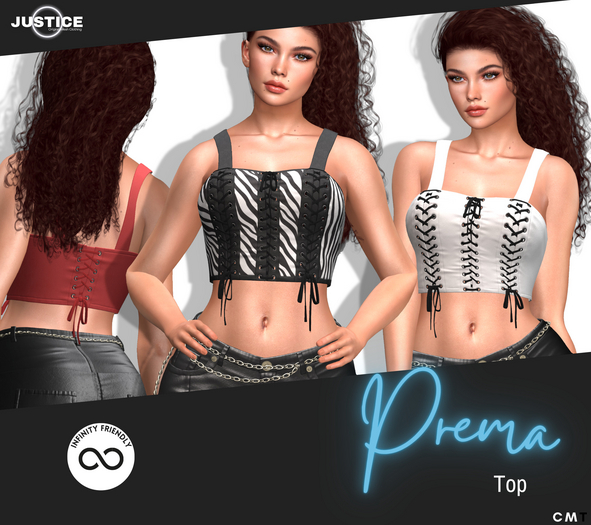 [JUSTICE] PREMA TOP - FATPACK