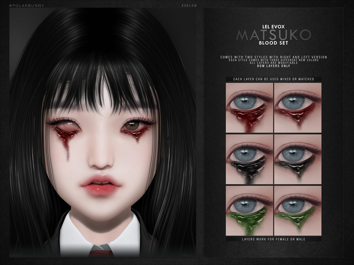 polarbunny. matsuko blood set. lel EVOX