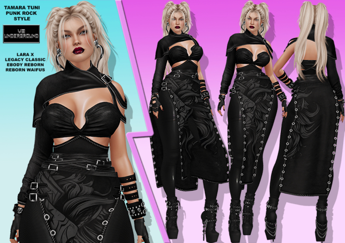 **DEMO**TAMARA TUNI V2 PUNK ROCK STYLE COMPLETE OUTFIT**