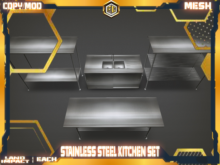 Stainless steel kitchen set-Freedom creations
