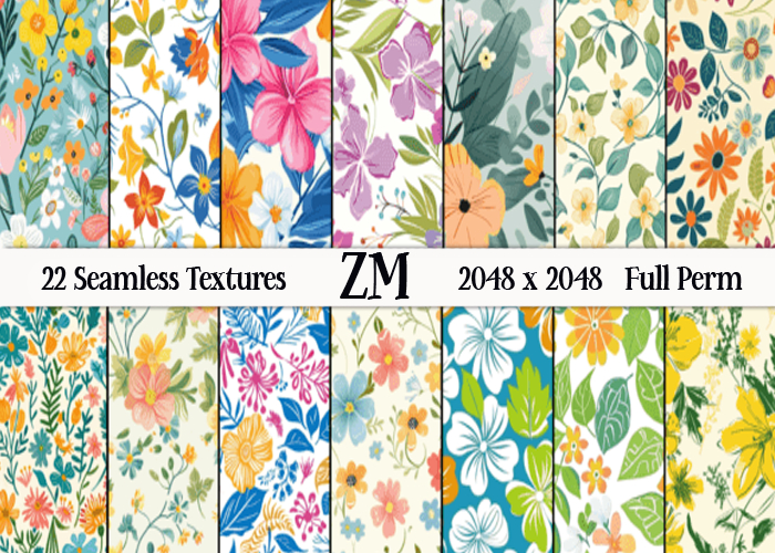 SUMMER FLOWERS TEXTURES