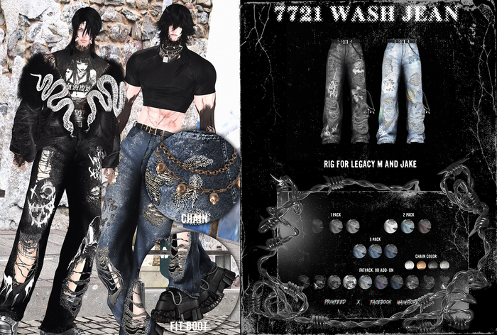 = DAE = 7721 WASH JEAN ALL PACK