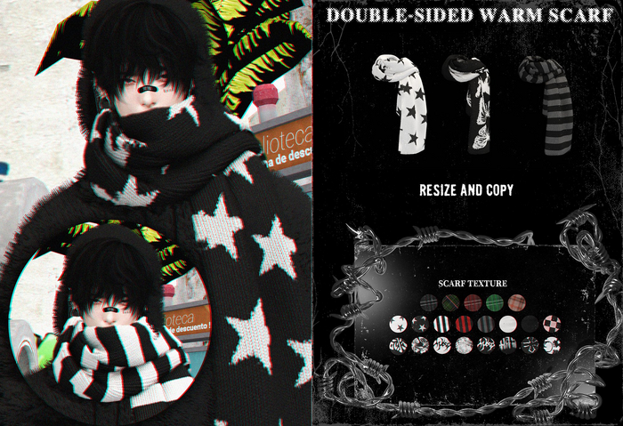 = DAE = double-sided warm scarf PACK