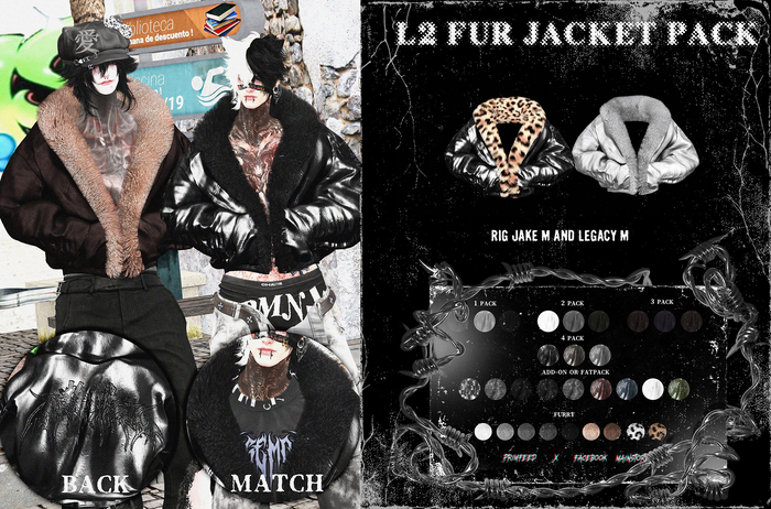 3 PACK= DAE = L2 FUR JACKET Pack