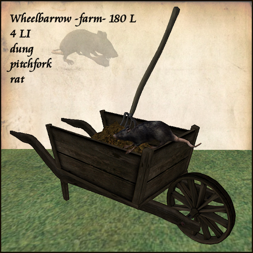 farm_wheelbarrow with rat,dung and fork