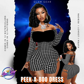 [GLAM GEAR] ~ PEEK A BOO DRESS W/B PATTERN UNPACKER