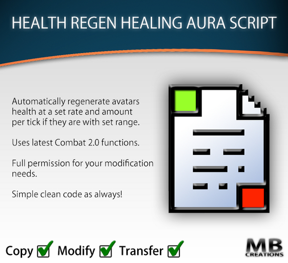 Health Regen Aura - Combat 2.0
