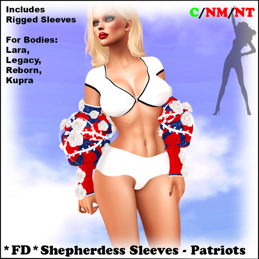 *FD* Shepherdess Sleeves [Boxed] Patriots