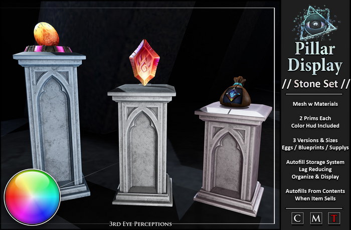 Stone Pillar Display / MC Eggs / Blueprints / Supplys