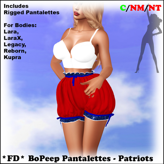 *FD* BoPeep Pantalettes [Boxed] Patriots