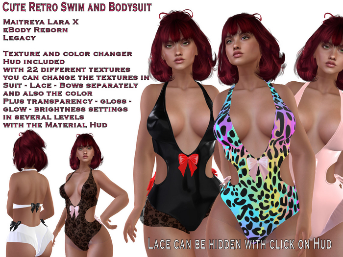 Cute Retro Swim and Bodysuit  (ADD)
