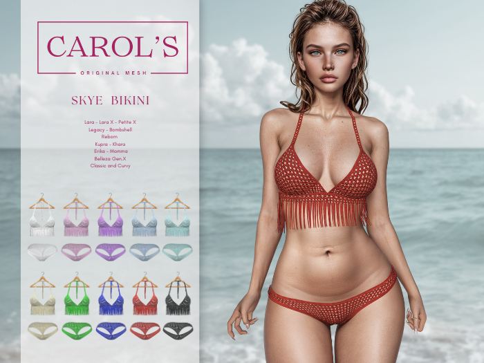 Carol's Store- Skye Bikini Red