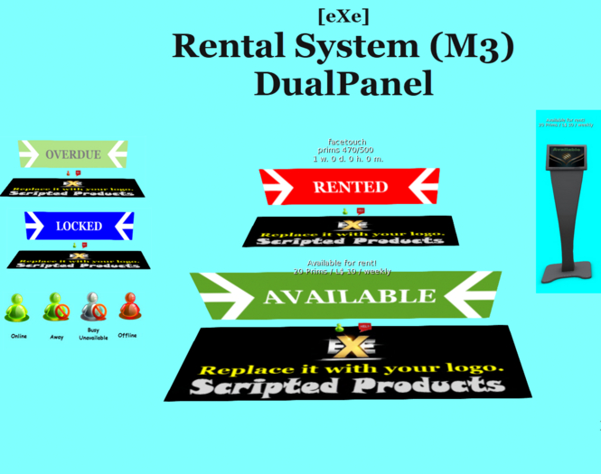 [eXe] Rental System BOX (M3) UNPACK RentBox for Rent Rental Rentals
