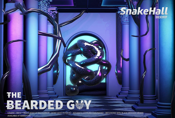 Snake Hall Backdrop - The Bearded Guy