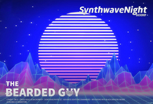 Synthwave Night Backdrop - The Bearded Guy